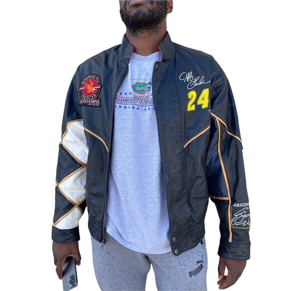 Vintage 1995 NASCAR Jeff Gordon Winston Cup leather jacket